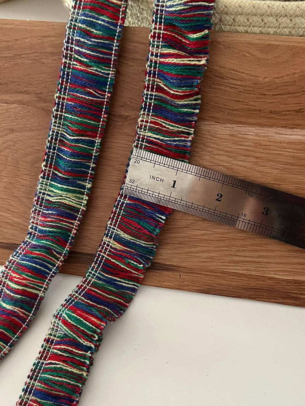 5Yds Non-Stretch 1.2" Wide Rainbow Yarn Tassel Fringe Trim, Bulk Clearance Boho Folk Lace, Garment Trim, DIY Sewing, Retail Wholesale