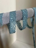 10yds 1" Sage Green Stretch Elastic Lace Trim Dainty Scalloped Edge Floral Ribbon for Lingerie  Crafts Sewing Retail Wholesale
