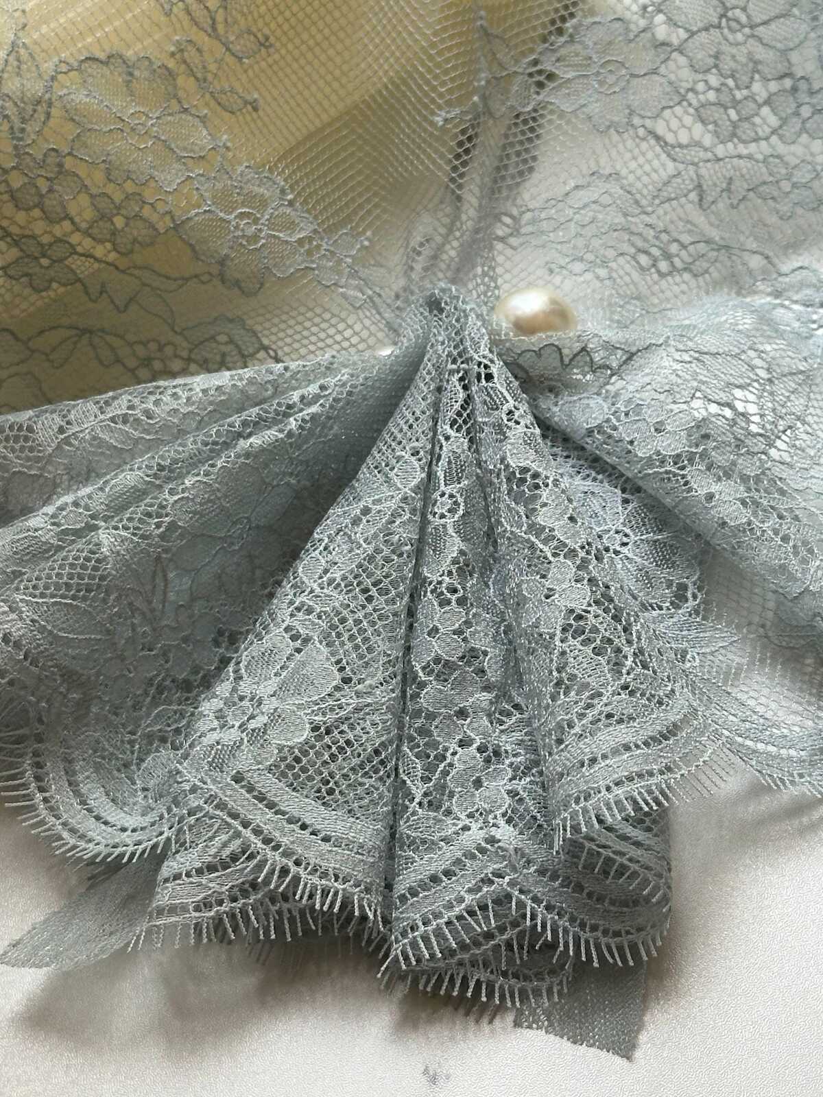 1.5Yards Sage Green Eyelash Lace Trim, 9" Non-Stretch Ribbon, Bulk Clearance Coquette Y2K Lace, Lingerie, DIY Sewing, Retail Wholesale