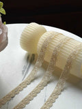 10yds Beige Stretch Lace Trim, 0.5" Elastic Ribbon, Bulk Clearance Coquette Y2K Lace, Lingerie Lace, DIY Sewing, Retail Wholesale