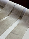 10yds  Ivory White Honeybee Stretch Elastic Lace Trim by the Yard, Super Soft Ultra Flexible Ribbon for Baby Headband Nursery Crafts, 2"