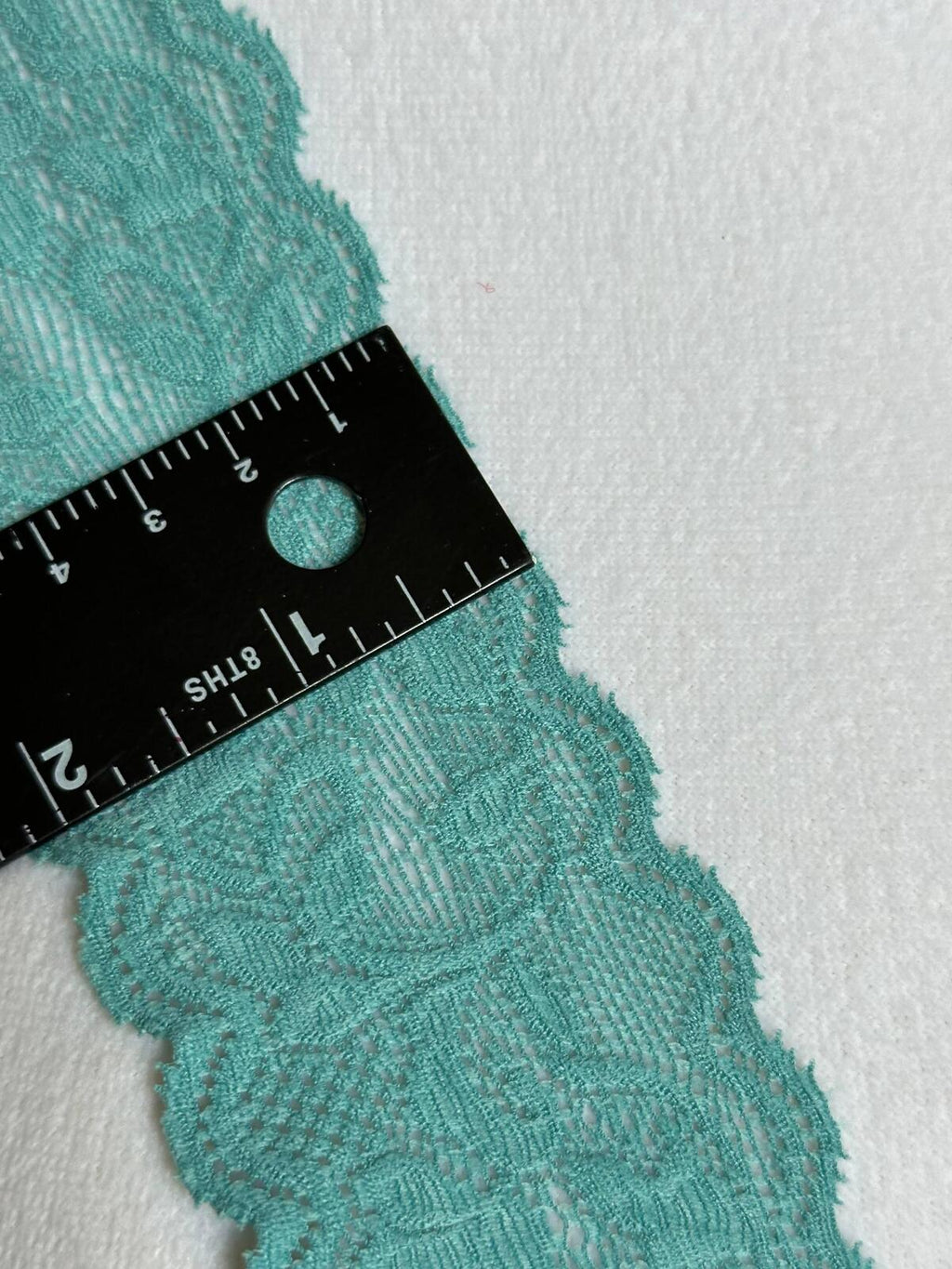 10yds 2" Sage Green Stretch Lace Trim Muted Floral Elastic Galloon Scalloped Edge Ribbon for Lingerie Underwear Doll Clothing Sewing