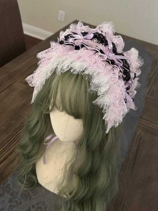 NOT FOR SALE - Display Only] Handmade Lace Headband / Craft Showcase