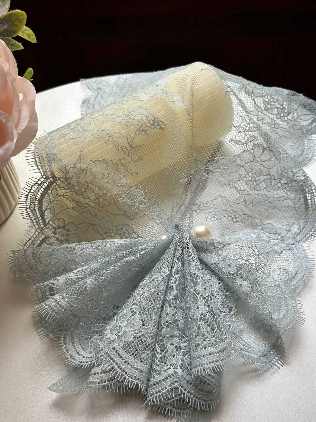 1.5Yards Sage Green Eyelash Lace Trim, 9" Non-Stretch Ribbon, Bulk Clearance Coquette Y2K Lace, Lingerie, DIY Sewing, Retail Wholesale