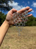 1Pc Rhinestone Finger Ring Bracelet, Silver Slave Chain Hand Harness, Wholesale