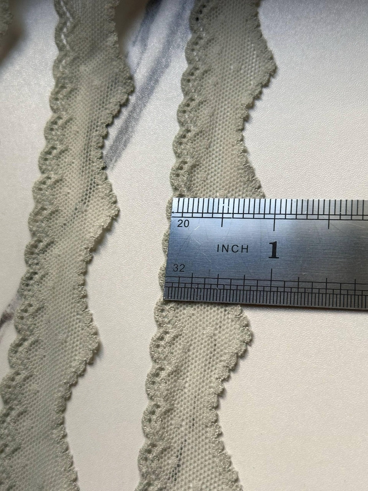 10yds  Sage Green Polka Dot Lace Trim, 0.9" Elastic Ribbon, Coquette Y2K Lace, Lingerie Lace, DIY Sewing Craft, Retail Wholesale