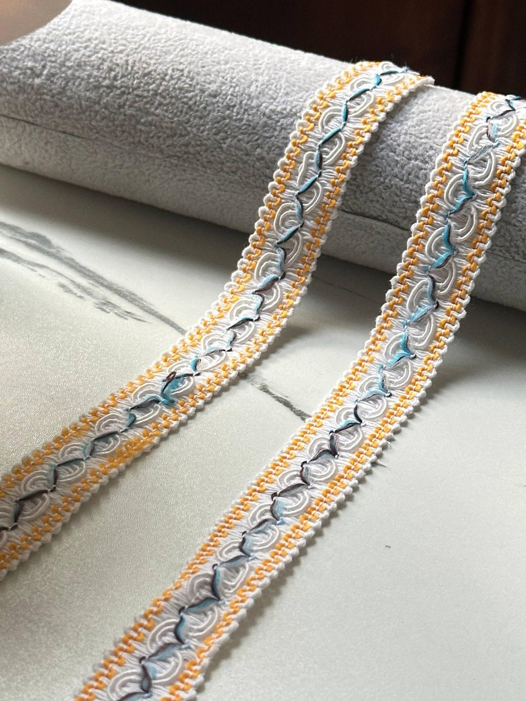 10yds Multicolor Folk Jacquard Woven Trim by Yard, Boho Braided Ribbon, Coquette Craft Supply, 0.75", Retail Wholesale Bulk  Wholesale
