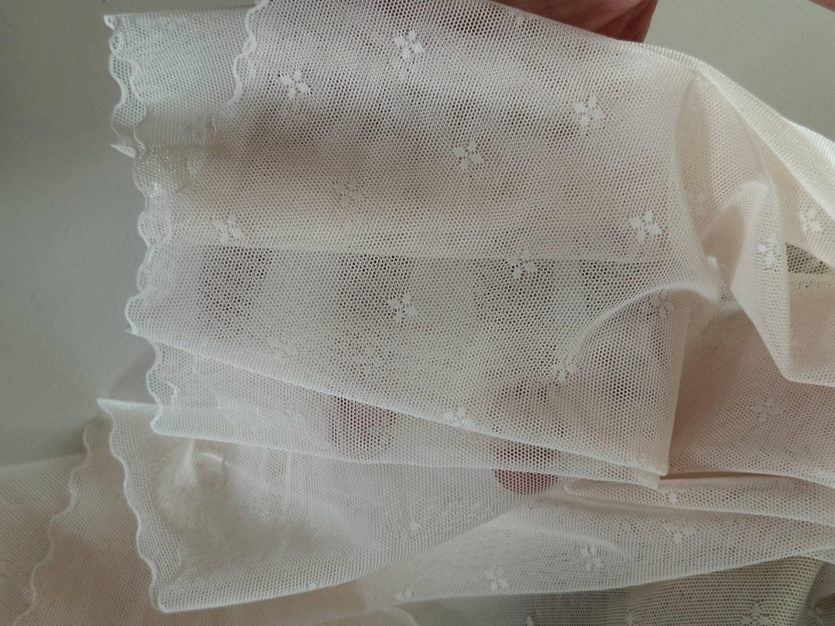 2Yds Stretch 9.5" Wide Soft Blush Pink Lace Trim, Bulk Clearance Coquette Y2K Lace, Lingerie Lace, Garment Trim, DIY Sewing,Retail Wholesale