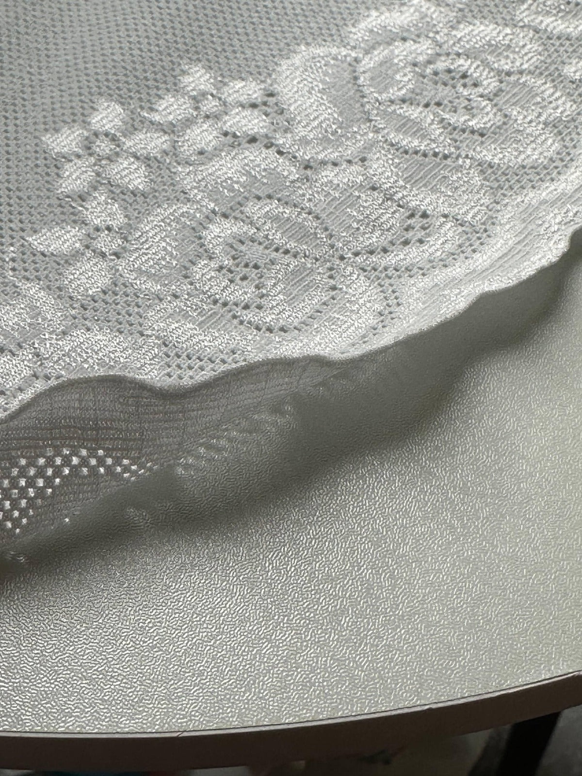 Japanese Off White Rose Wide Stretch Lace Trim by Yard, Bridal Wedding Garter Robe Scalloped Panel, 7", Retail Wholesale Bulk