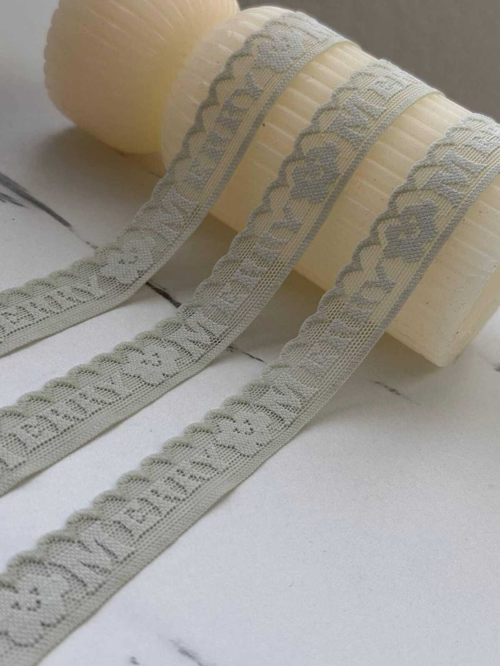 10Yds Stretch 0.7" Sage Olive Green Letter Flower Stretch Lace Wholesale