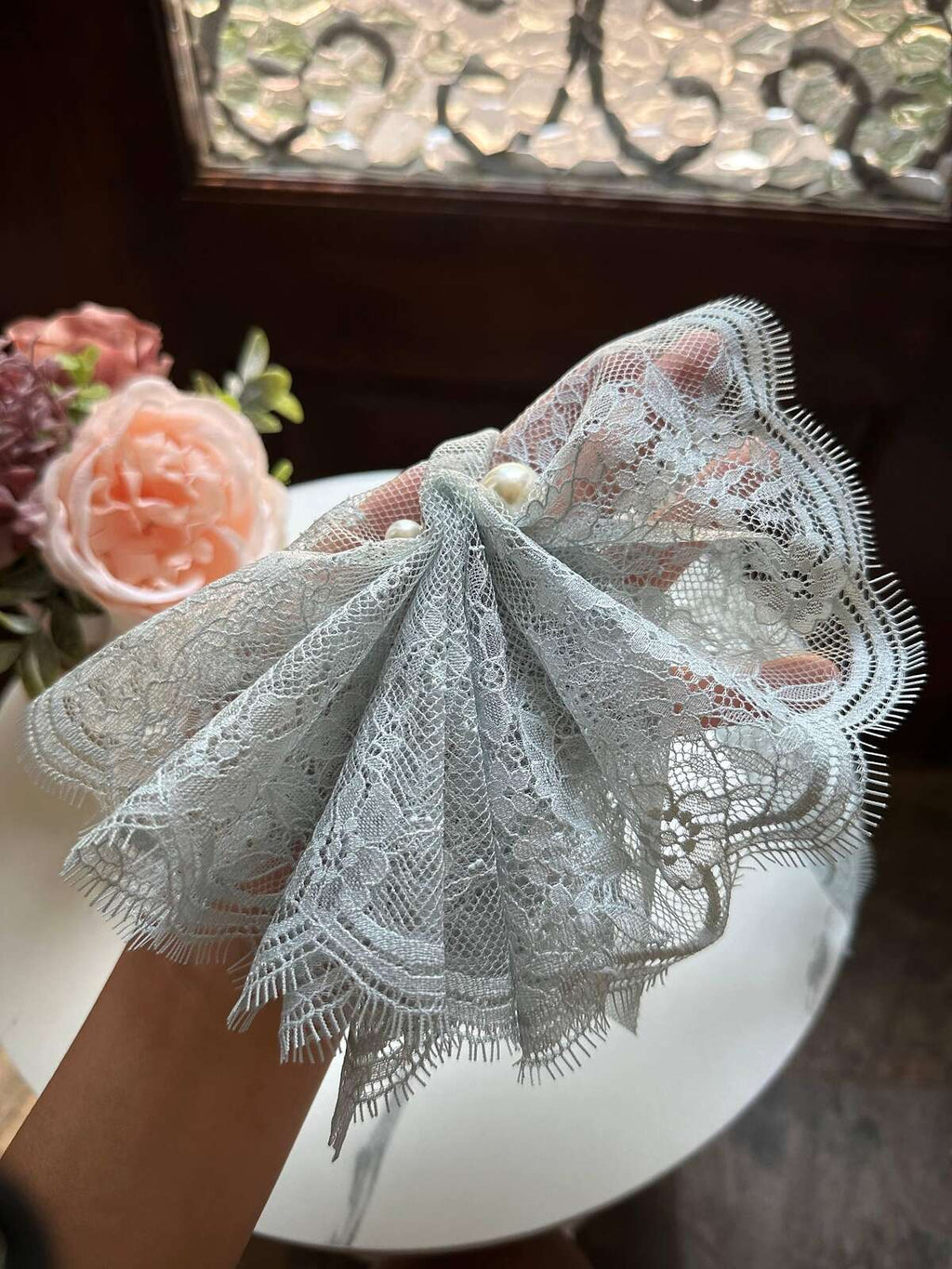 1.5Yards Sage Green Eyelash Lace Trim, 9" Non-Stretch Ribbon, Bulk Clearance Coquette Y2K Lace, Lingerie, DIY Sewing, Retail Wholesale