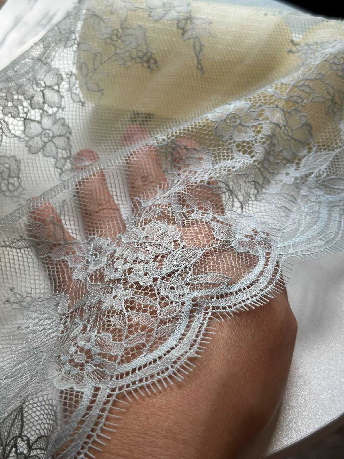 1.5Yards Sage Green Eyelash Lace Trim, 9" Non-Stretch Ribbon, Bulk Clearance Coquette Y2K Lace, Lingerie, DIY Sewing, Retail Wholesale