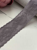 10Yds Stretch 1.7" Dusty Mauve Seamless Flat Scalloped Stretch Lace Wholesale