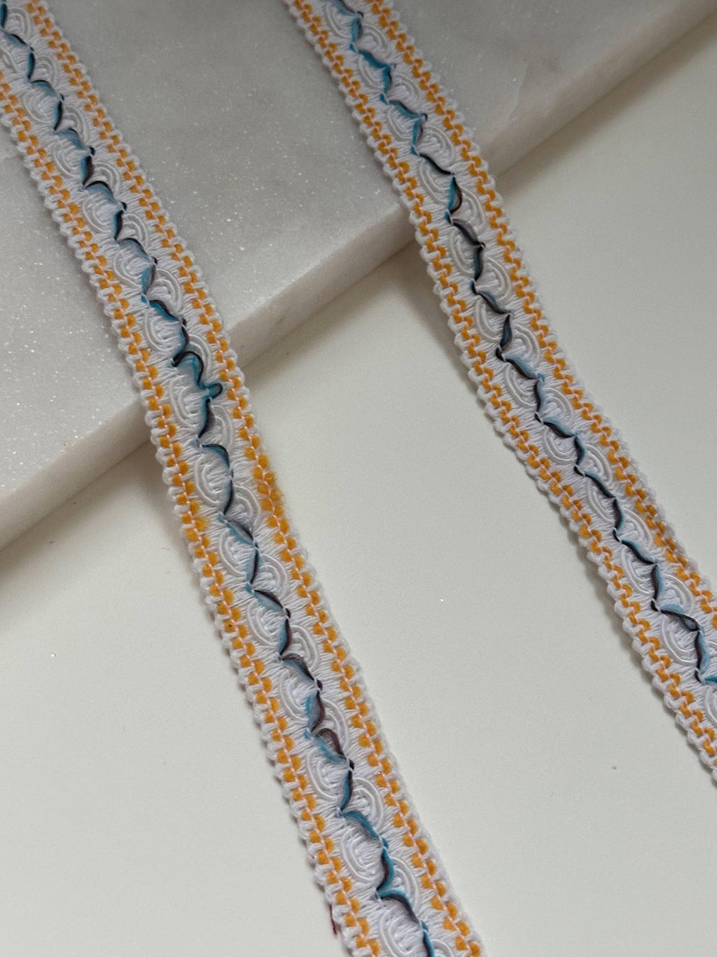 10yds Multicolor Folk Jacquard Woven Trim by Yard, Boho Braided Ribbon, Coquette Craft Supply, 0.75", Retail Wholesale Bulk  Wholesale