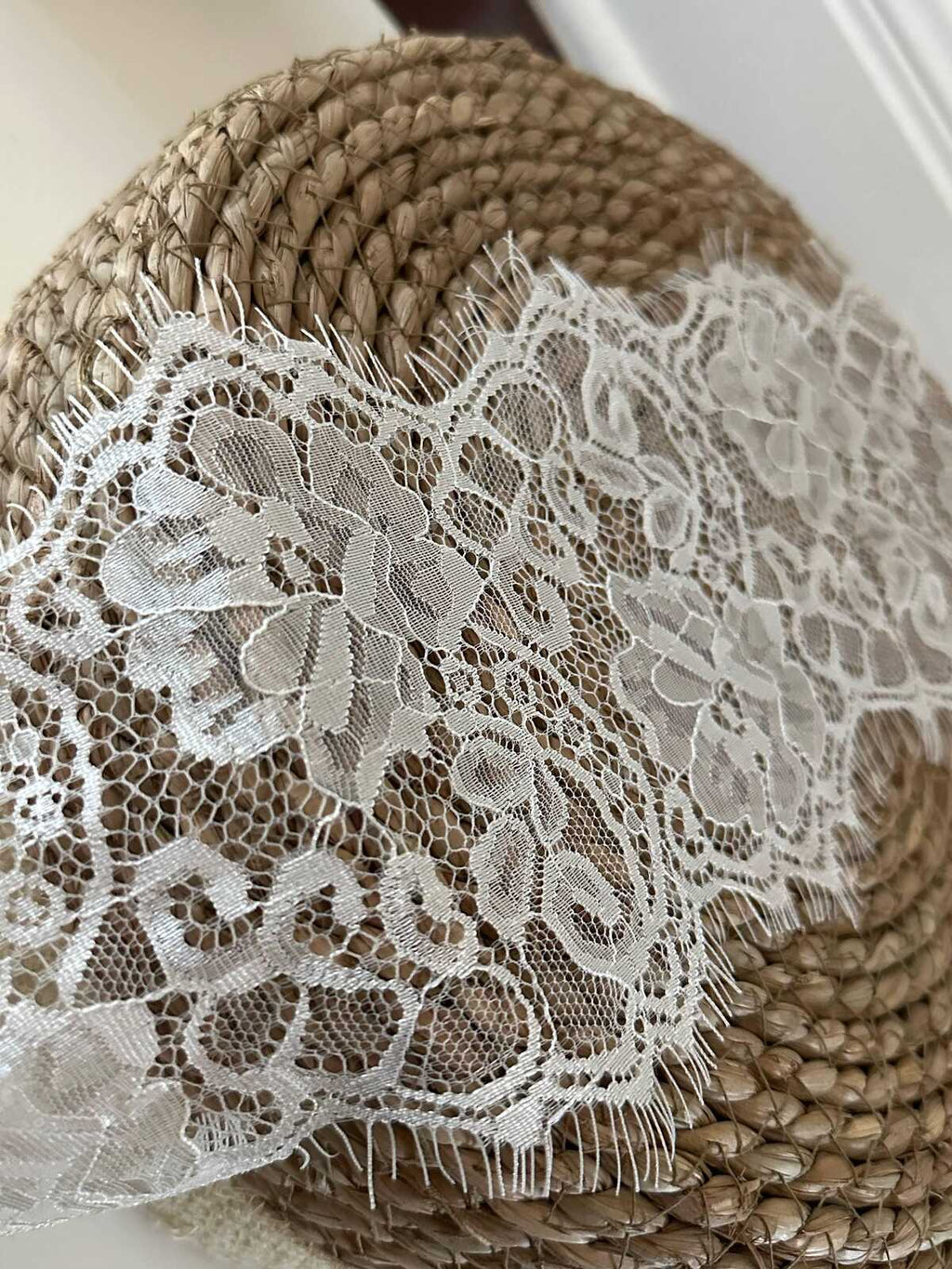 3Yds White Non-Stretch Eyelash Lace, 5" Chantilly Trim, Bulk Clearance Coquette Y2K Lace, Bridal Lace, Garment Trim, Retail Wholesale