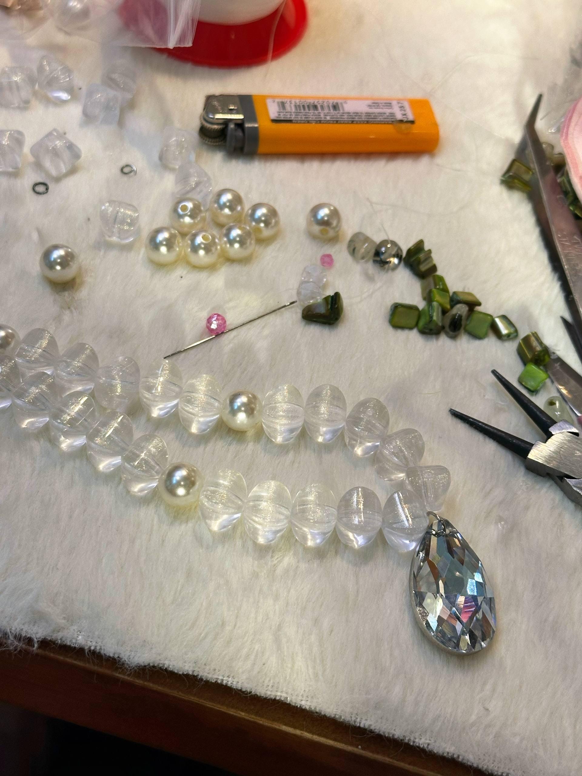 K9 Crystal Tear Drop Pendant Phone Charm Clear Beaded Wrist Strap Lanyard Keychain Goth Luxury Y2K Fairycore Coquette Gift
