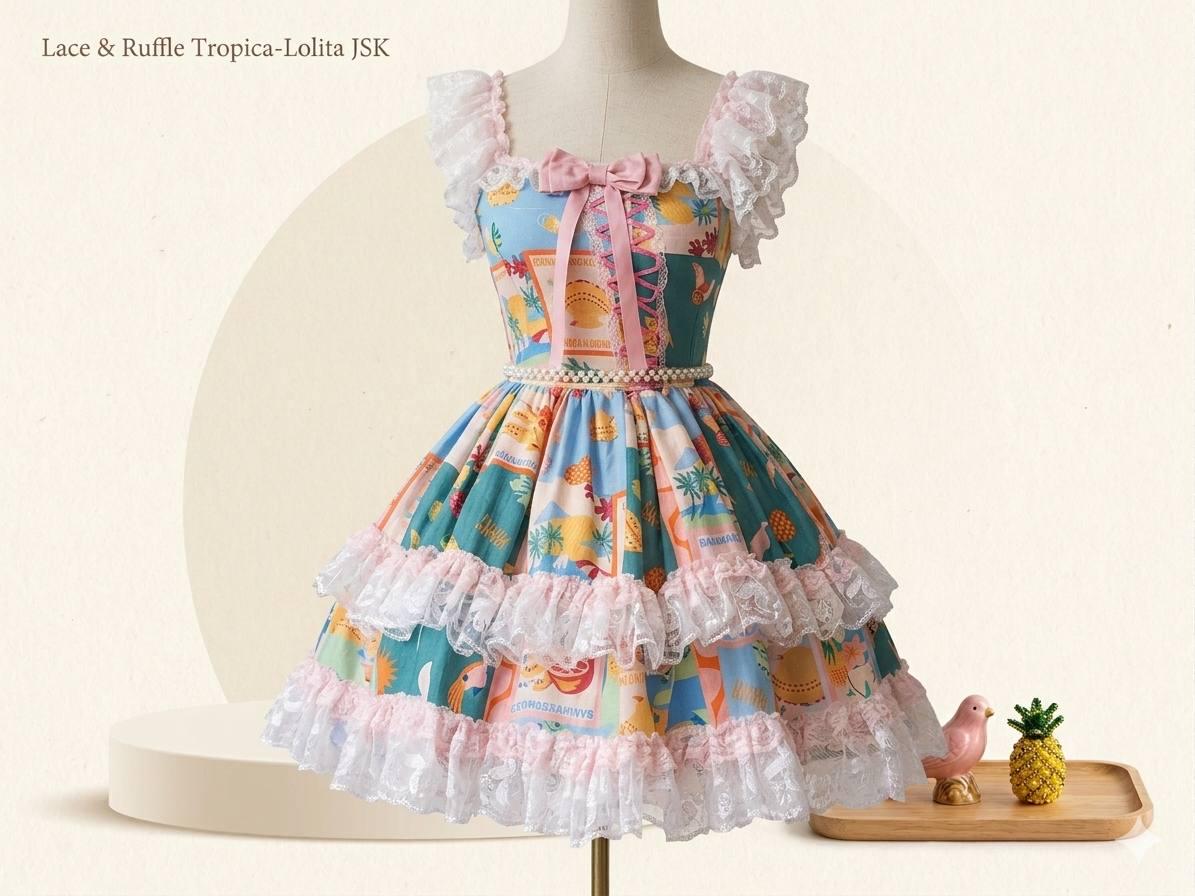 Not for Sale Gallery Display NFS Sweet Lolita Dress Handmade,  Vintage Inspired Coquette Dress, Fairy Kei Kawaii