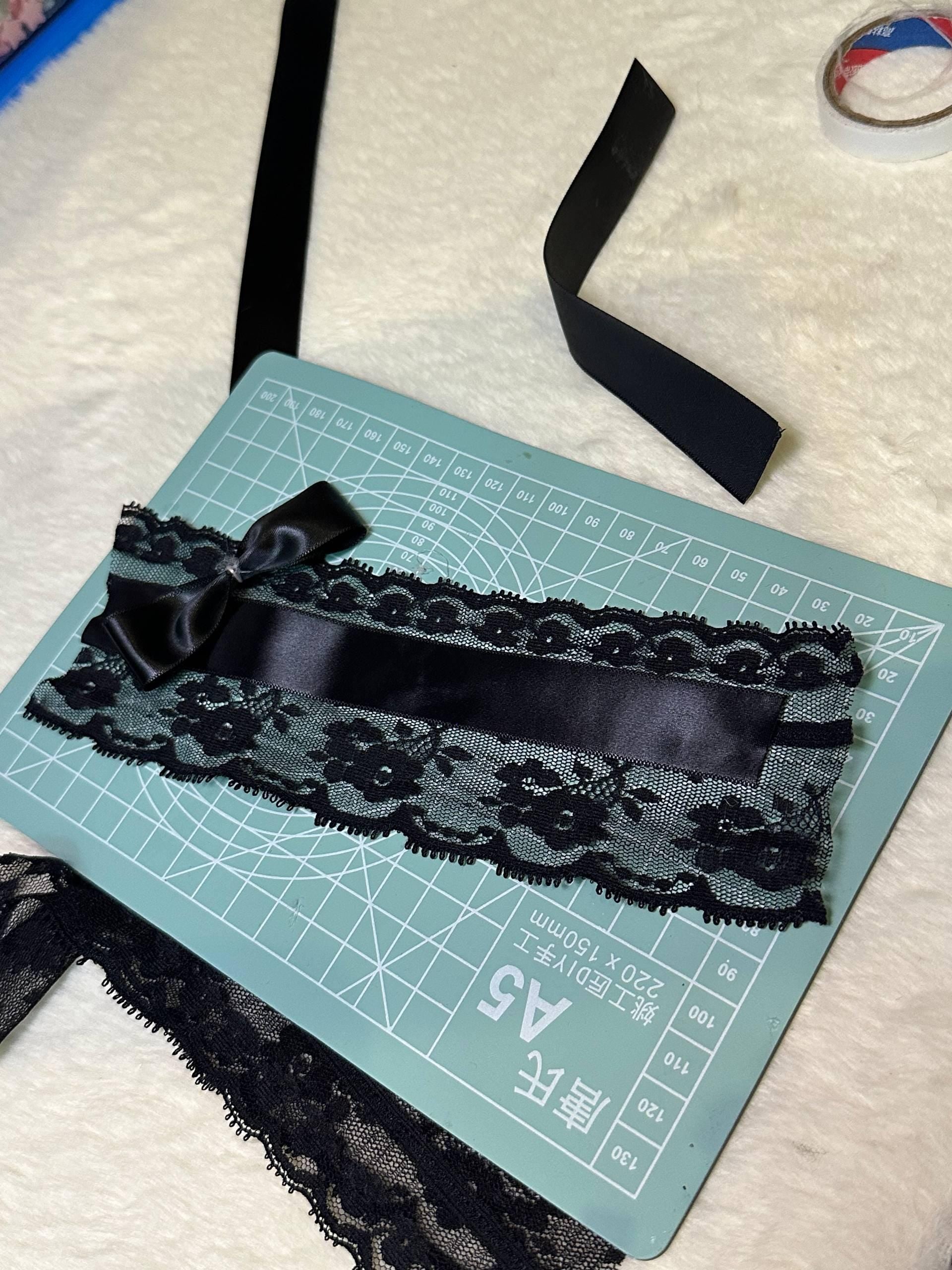 Not for Sale Handmade Daisy Lolita Two Piece Set Coquette Tiered Lace Skirt and Crop Top Chrisom Couture  Gallery Display NFS