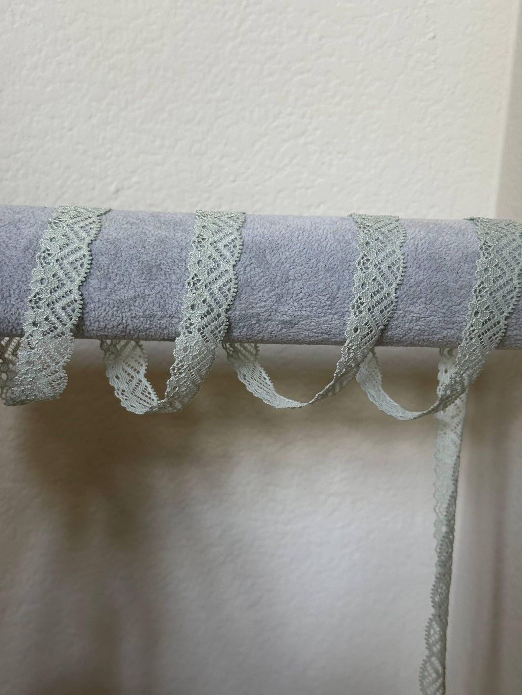 0.7" Sage Green Stretch Lace Trim Mint Elastic Scalloped Picot Edge Lace Trim for Lingerie Underwear Garment Sewing Crafts by the Yard