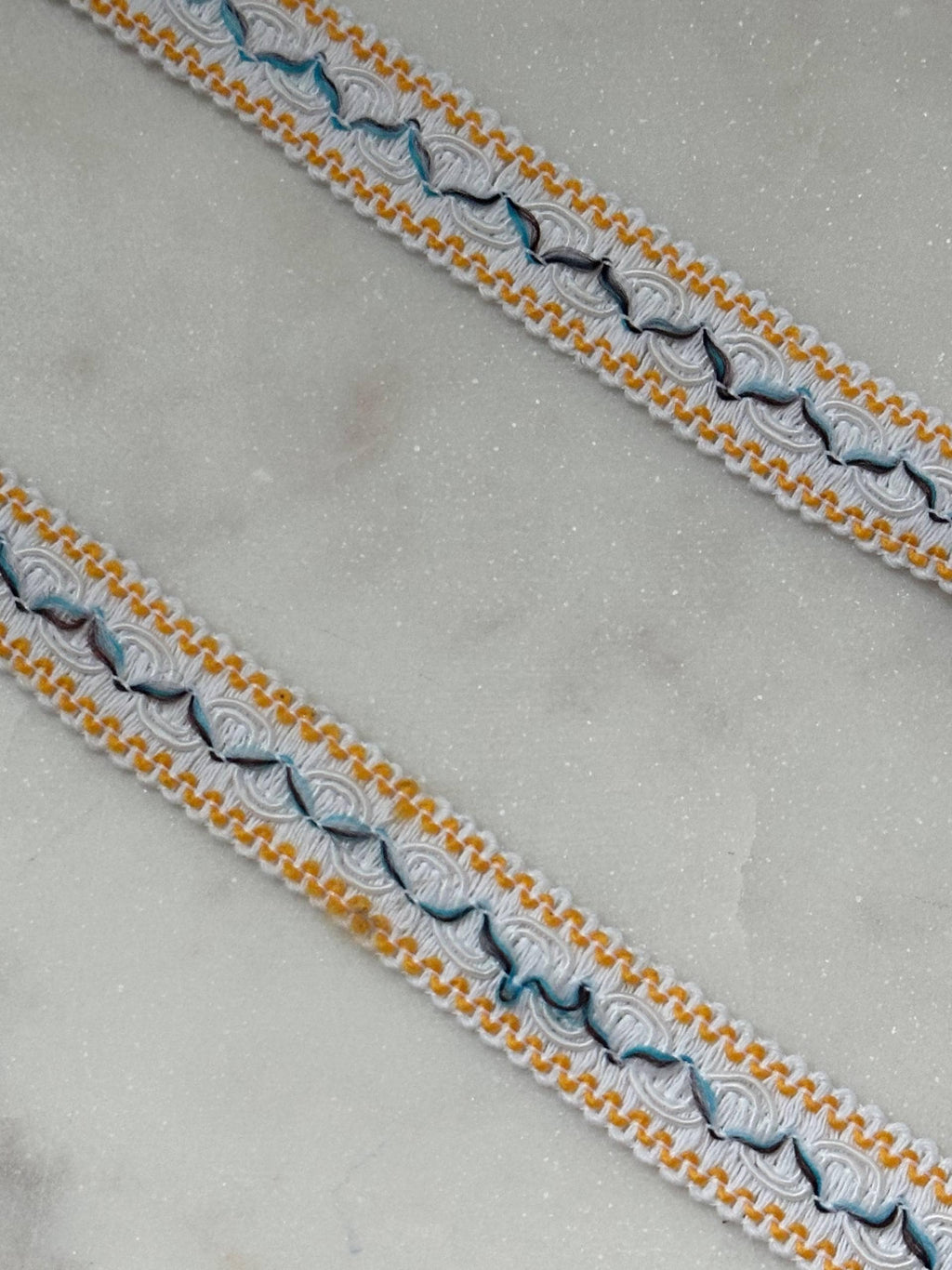Multicolor Folk Jacquard Woven Trim by Yard, Boho Braided Ribbon, Coquette Craft Supply, 0.75", Retail Wholesale Bulk
