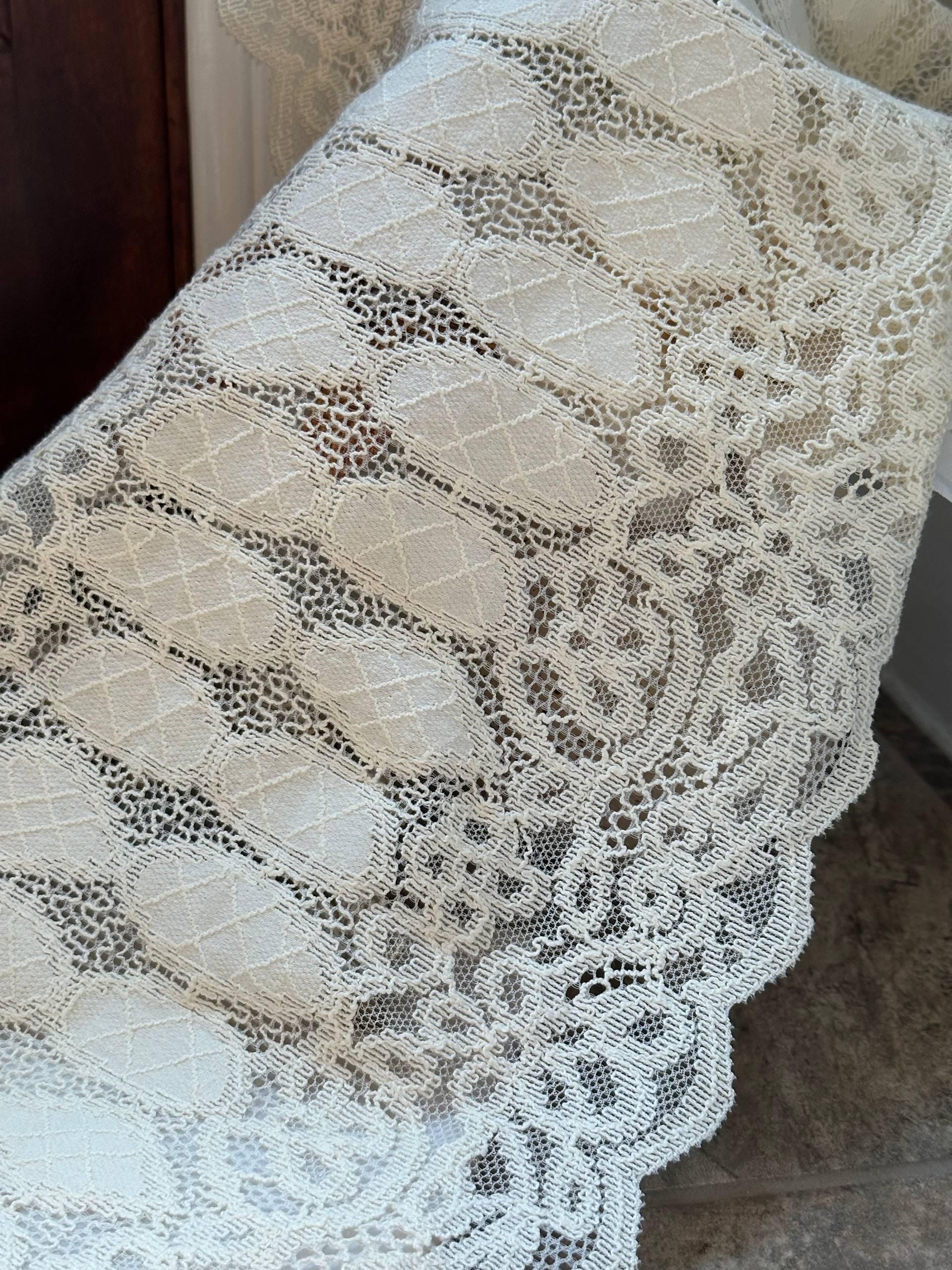 Off White Corded Wide Stretch Lace Trim by Yard, 12" Elastic Ribbon, Sample Finished Skirt Pic, Retail Wholesale Bulk