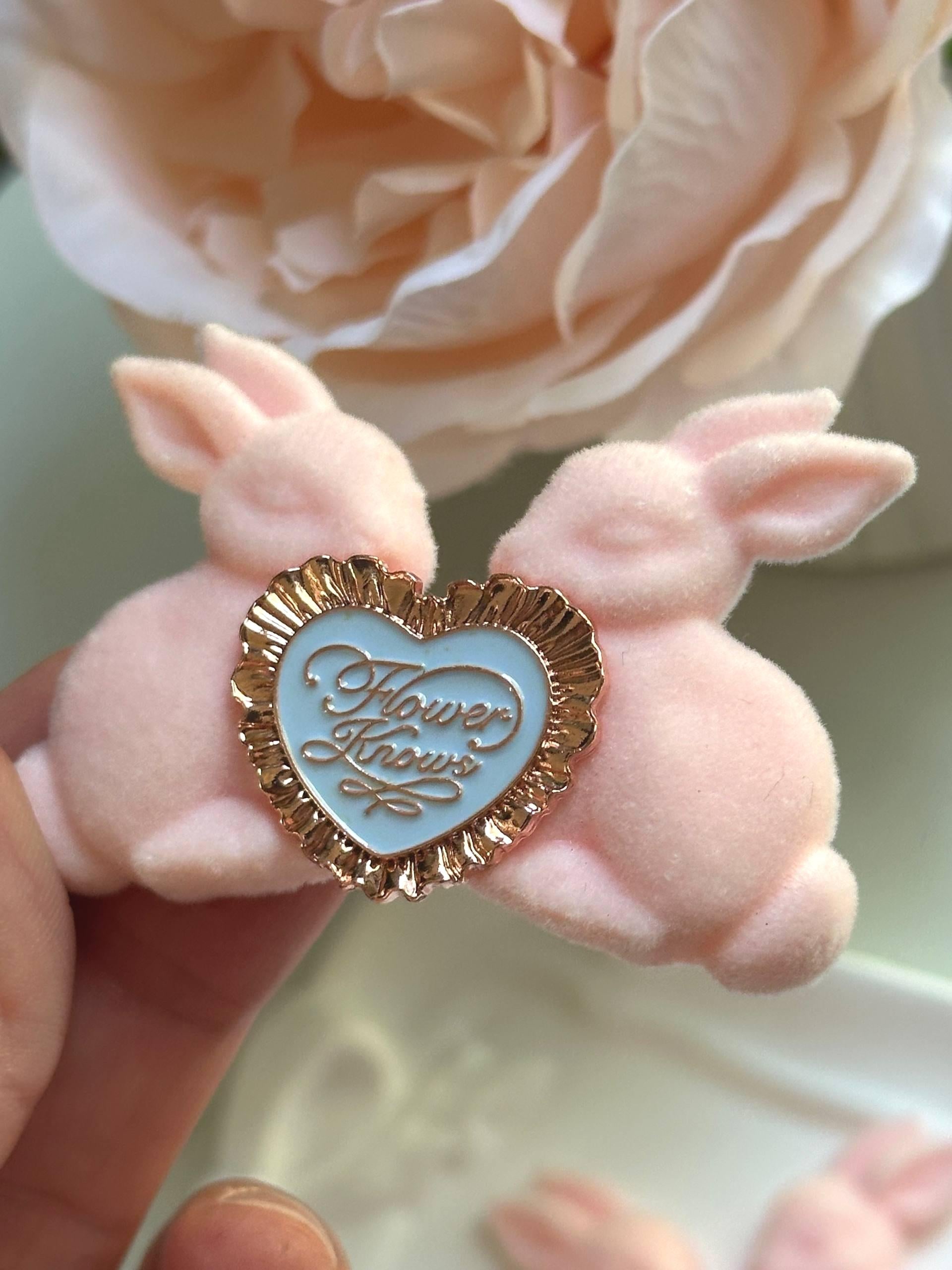 Pink Velvet Bunny Cabochon for Lolita Brooch, DIY Pen Brush Trim or Hair Clips, Bunny Makeup Mod, 2.35", Retail Wholesale Bulk